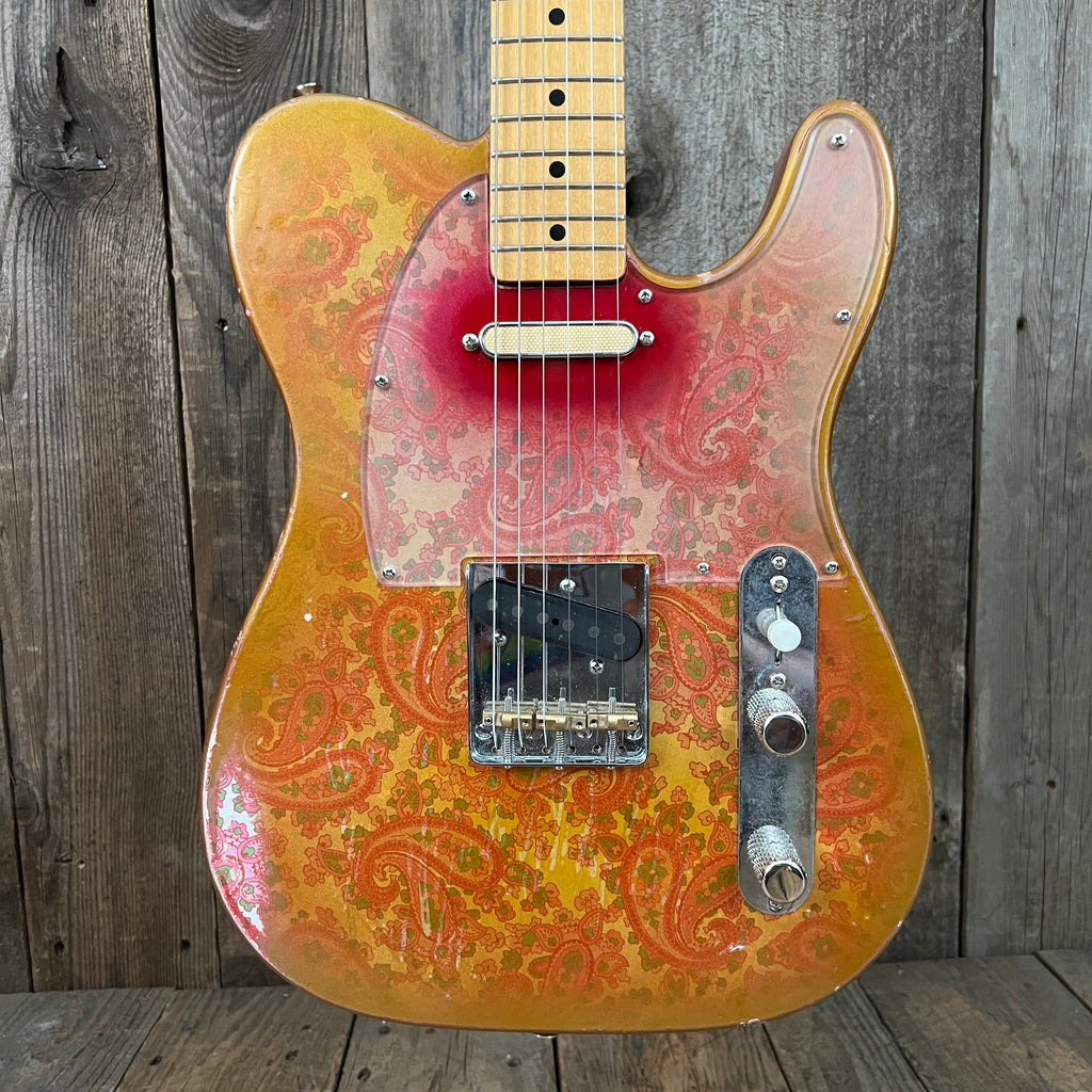 SOLD - Squier Gold Paisley Partscaster 1985 Telecaster – Mahar's Vintage  Guitars