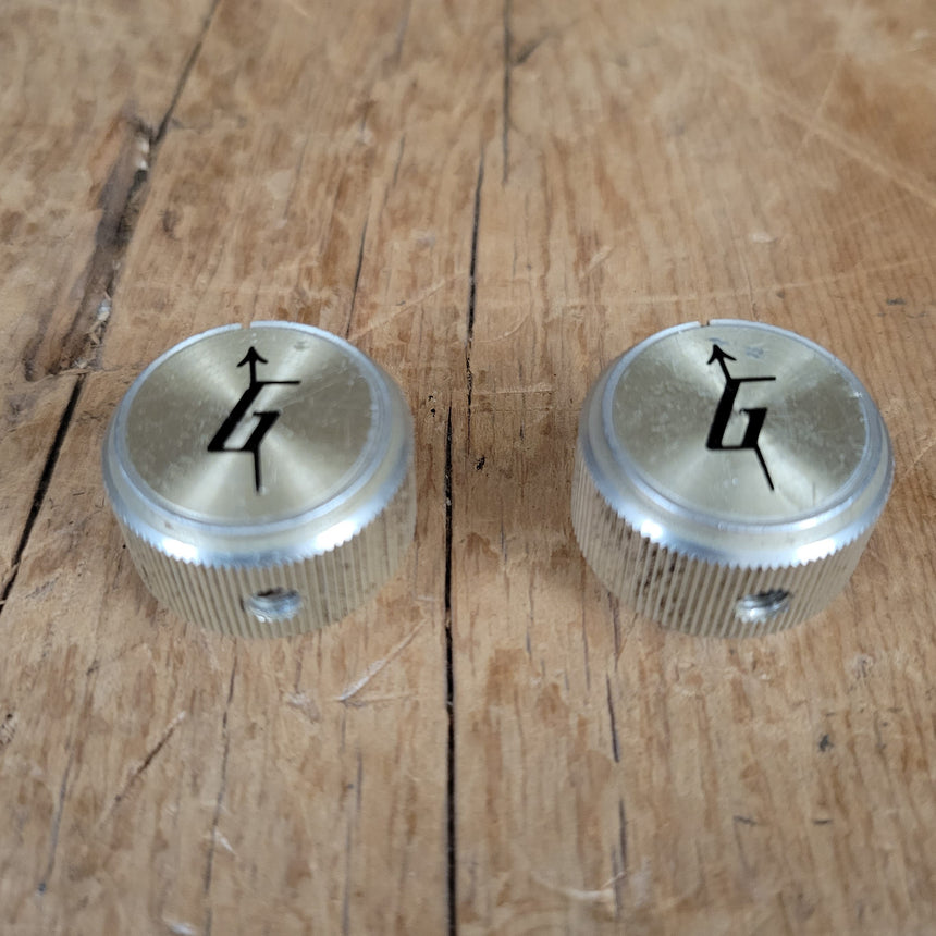 Gretsch Arrow Knobs (2) Gold Aluminum 1960s 1970s