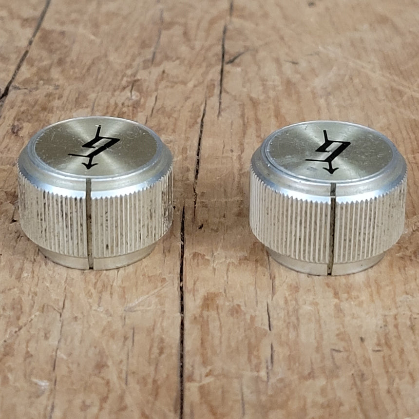 Gretsch Arrow Knobs (2) Gold Aluminum 1960s 1970s