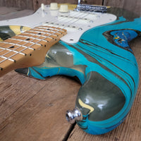 SOLD - Fender Stratocaster Bowling Ball Blue - 1983
