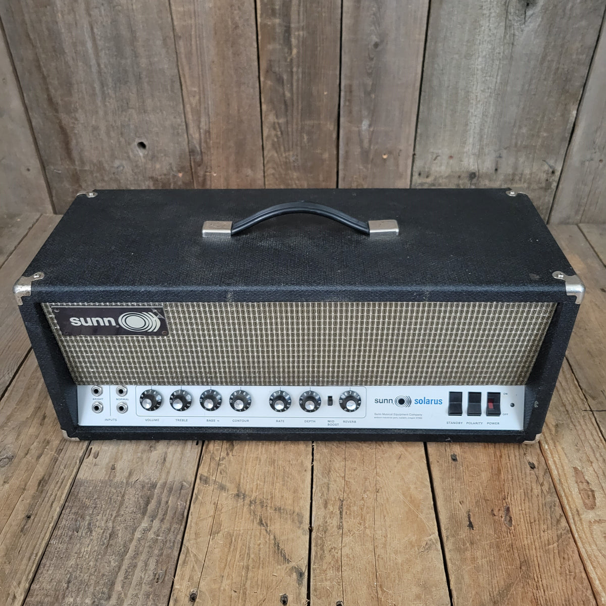 SOLD - Sunn Solarus Amplifier Head 6550 loaded 1972