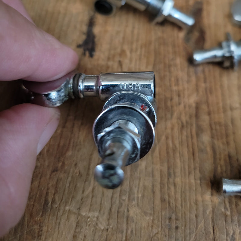 Grover Rotomatic "Milk Bottle" Chrome 3 per side tuners tuning machines 1968 1970s Martin