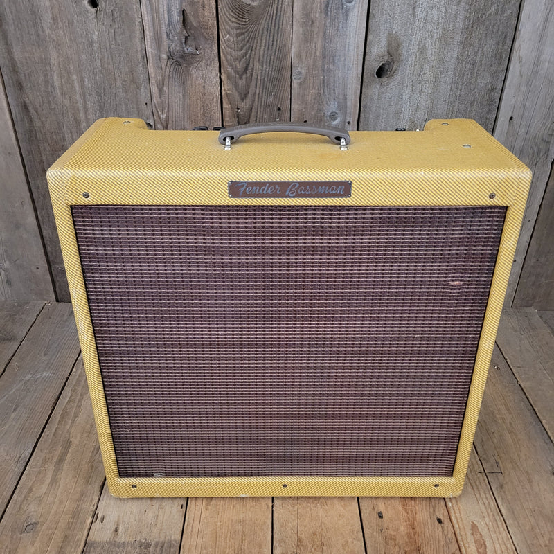 SOLD - Fender Bassman 5F6-A Tweed Narrow Panel Guitar Amp Retweed 1960