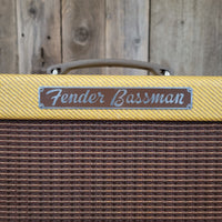 SOLD - Fender Bassman 5F6-A Tweed Narrow Panel Guitar Amp Retweed 1960