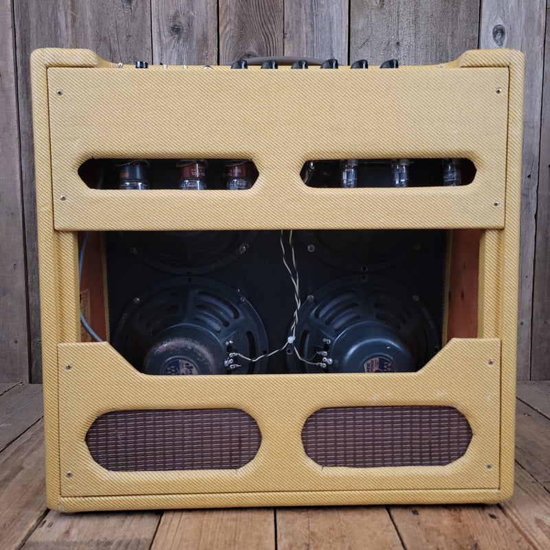 SOLD - Fender Bassman 5F6-A Tweed Narrow Panel Guitar Amp Retweed 1960