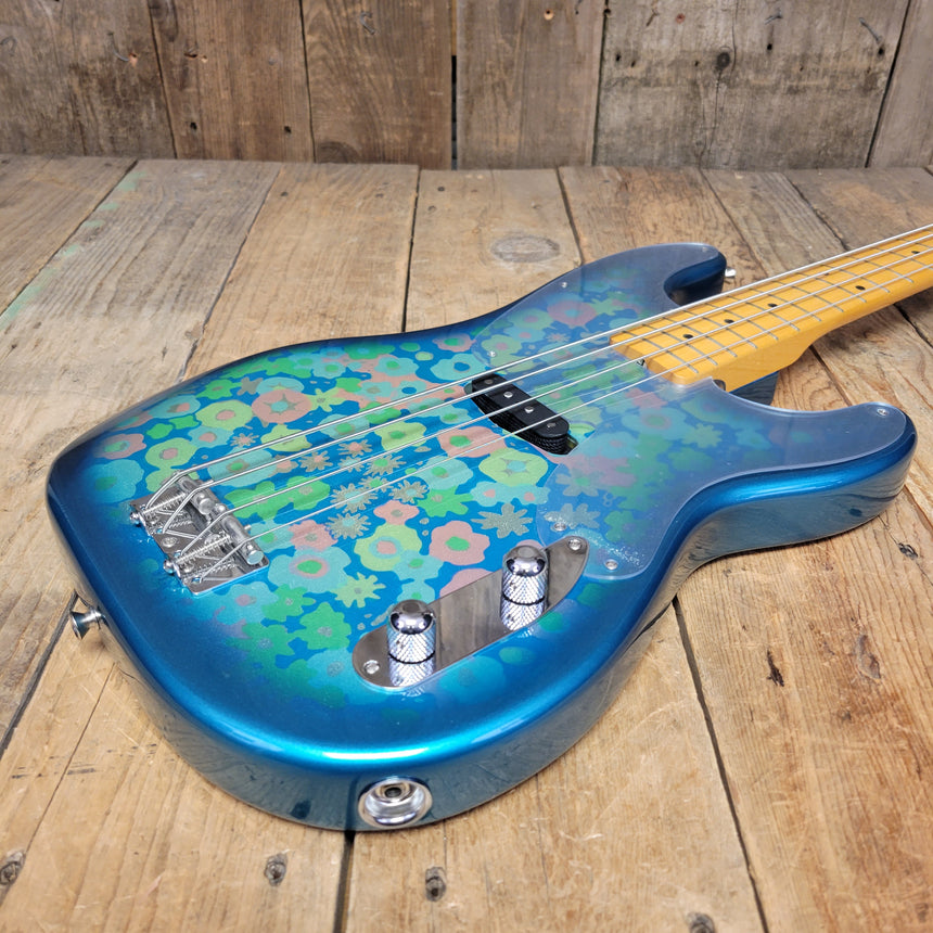 SOLD - Fender '54 Reissue Precision Bass Blue Floral Crafted in Japan 2002-2004 OPB-54 CIJ