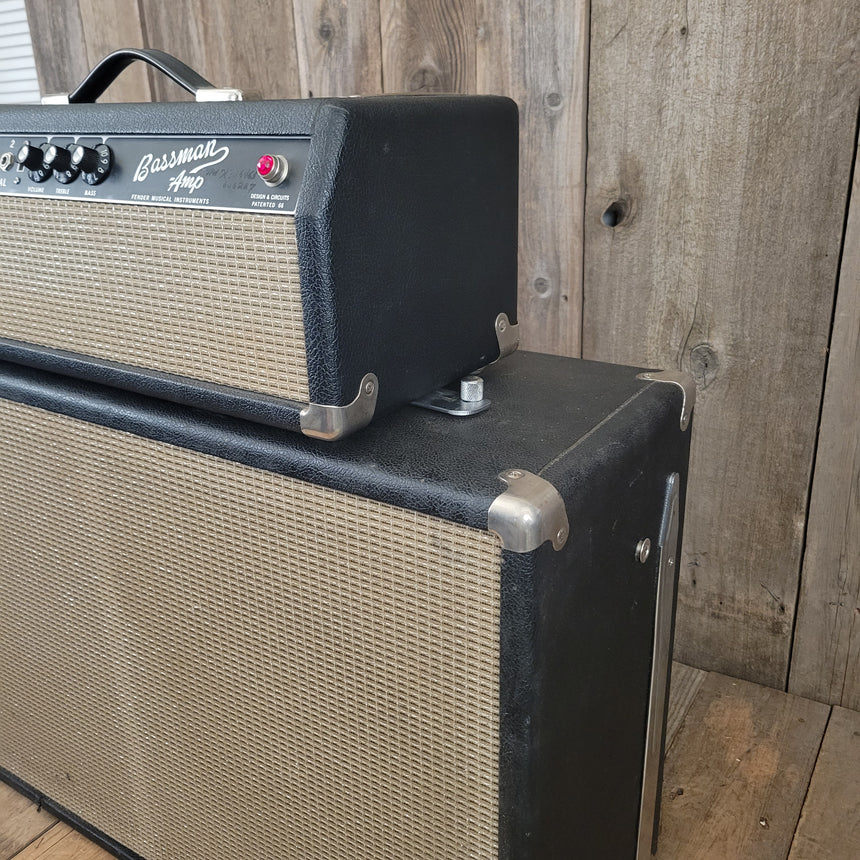 SOLD - Fender Bassman Head and 2x12 Cabinet January 1967