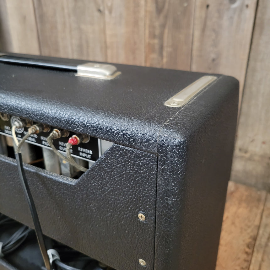 SOLD - Fender Princeton Reverb Black Panel AA764 1967 Clean and All Original Vintage Amp