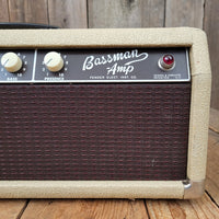 SOLD - Fender Bassman Amp Head 6G6-B Blond Tolex Oxblood Grille 1962