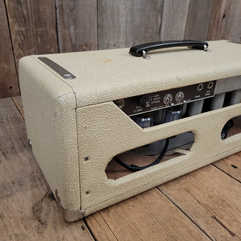 SOLD - Fender Bassman Amp Head 6G6-B Blond Tolex Oxblood Grille 1962