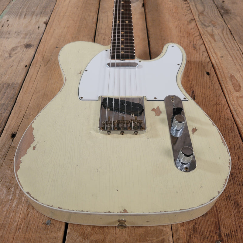 SOLD - Fender 62 Telecaster Relic Custom Double Bound Custom Shop 2022 White