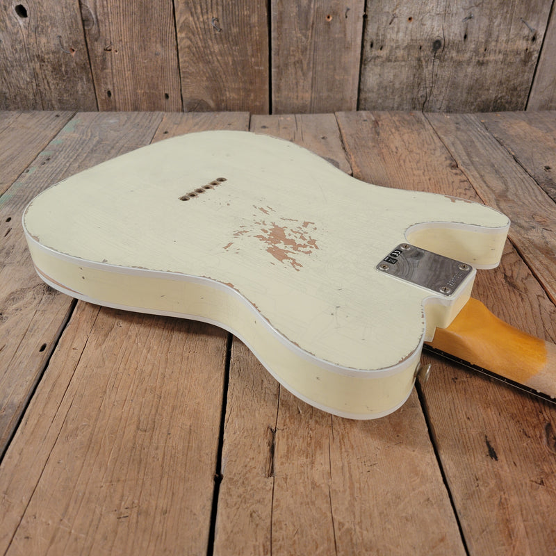 SOLD - Fender 62 Telecaster Relic Custom Double Bound Custom Shop 2022 White
