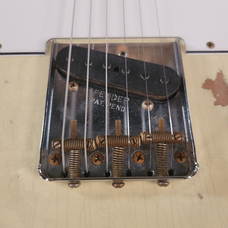 SOLD - Fender 62 Telecaster Relic Custom Double Bound Custom Shop 2022 White