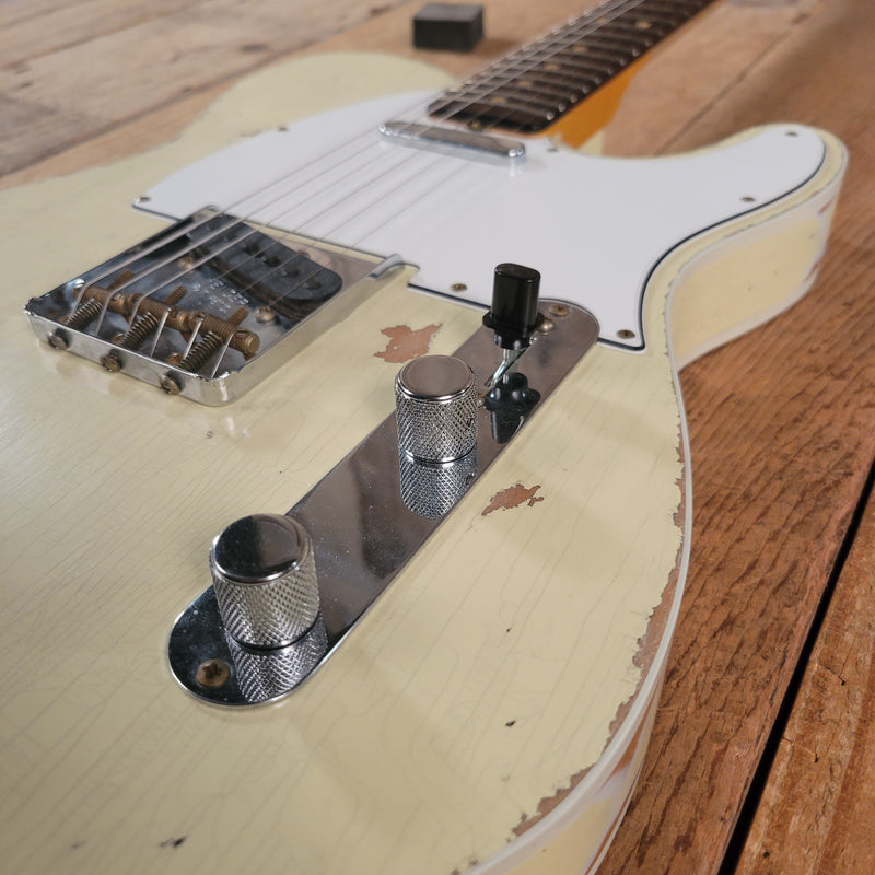 SOLD - Fender 62 Telecaster Relic Custom Double Bound Custom Shop 2022 White