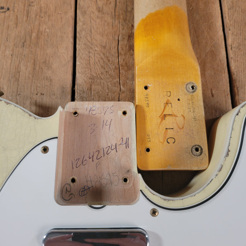 SOLD - Fender 62 Telecaster Relic Custom Double Bound Custom Shop 2022 White