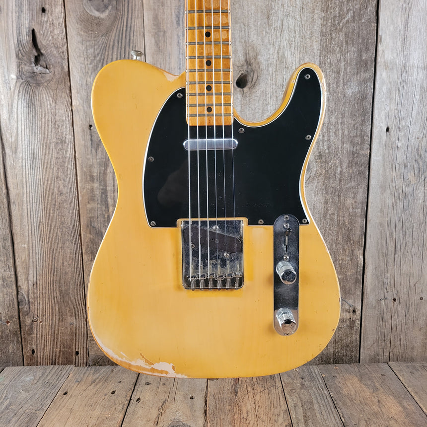 SOLD - Fender Telecaster Player's Grade Maple Cap Nitro Finish 1968 Blonde