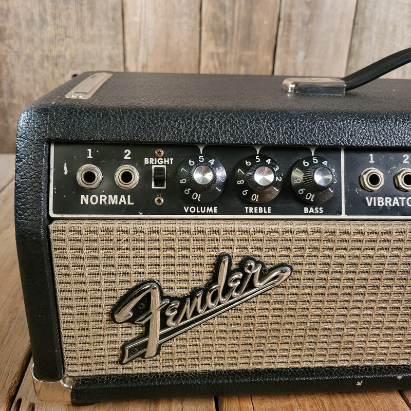 SOLD - Fender Bandmaster Head 1967 black panel guitar amp