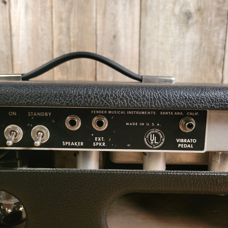 SOLD - Fender Bandmaster Head 1967 black panel guitar amp