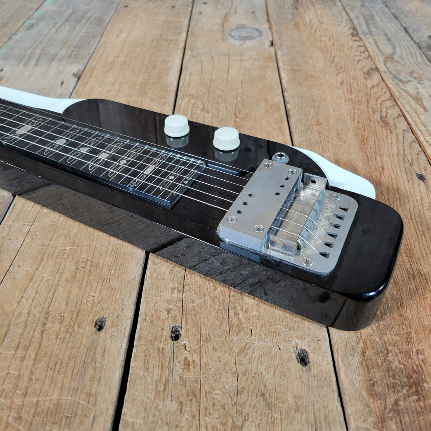 SOLD - Supro 1466BW Jet Airliner Lap Steel with Console Legs 1965