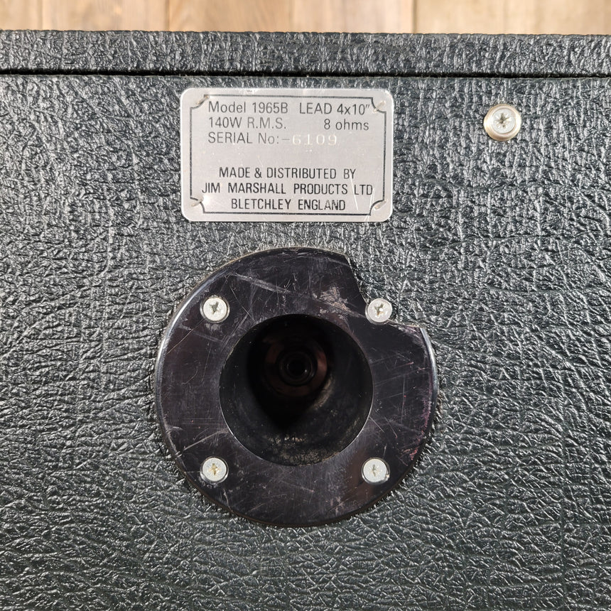 SOLD - Marshall 4x10 Cabinet 1965B 1986