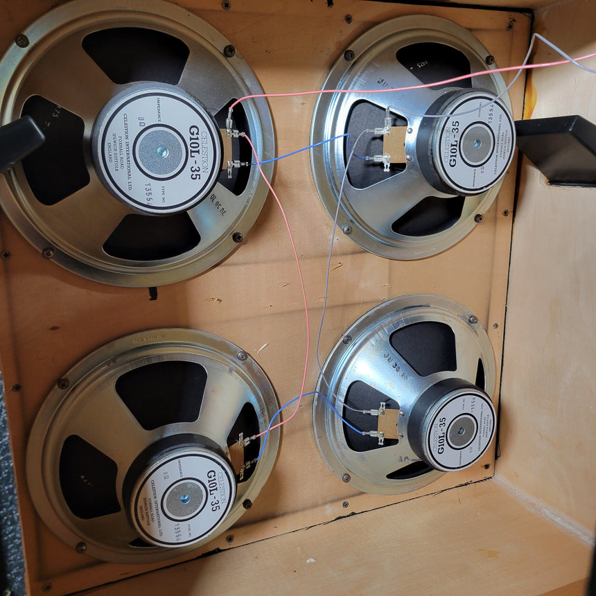 SOLD - Marshall 4x10 Cabinet 1965B 1986