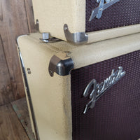 SOLD - Fender Tremolux 6G9-B 1963 Blond Oxblood Grill Head and Cabinet