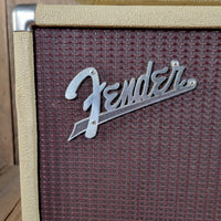 SOLD - Fender Tremolux 6G9-B 1963 Blond Oxblood Grill Head and Cabinet