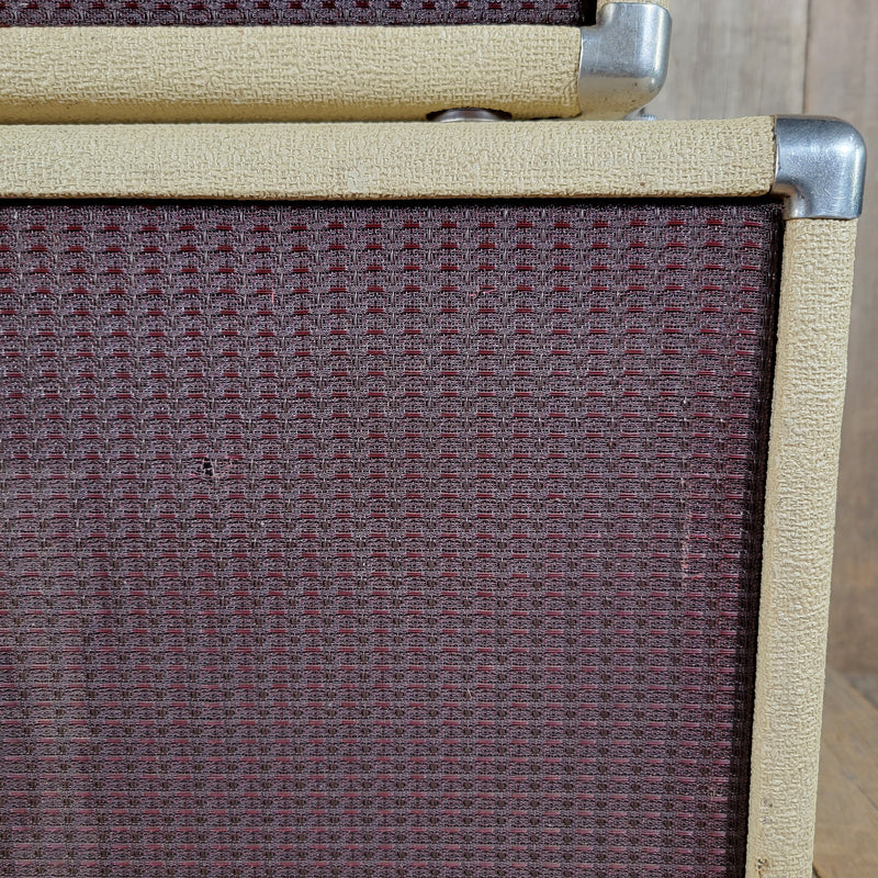 SOLD - Fender Tremolux 6G9-B 1963 Blond Oxblood Grill Head and Cabinet