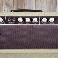SOLD - Fender Tremolux 6G9-B 1963 Blond Oxblood Grill Head and Cabinet