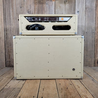 SOLD - Fender Tremolux 6G9-B 1963 Blond Oxblood Grill Head and Cabinet