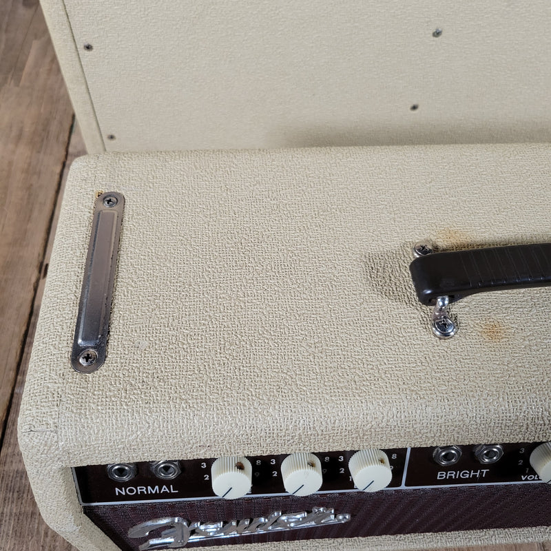 SOLD - Fender Tremolux 6G9-B 1963 Blond Oxblood Grill Head and Cabinet