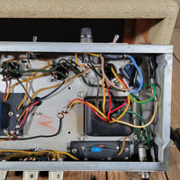 SOLD - Fender Tremolux 6G9-B 1963 Blond Oxblood Grill Head and Cabinet