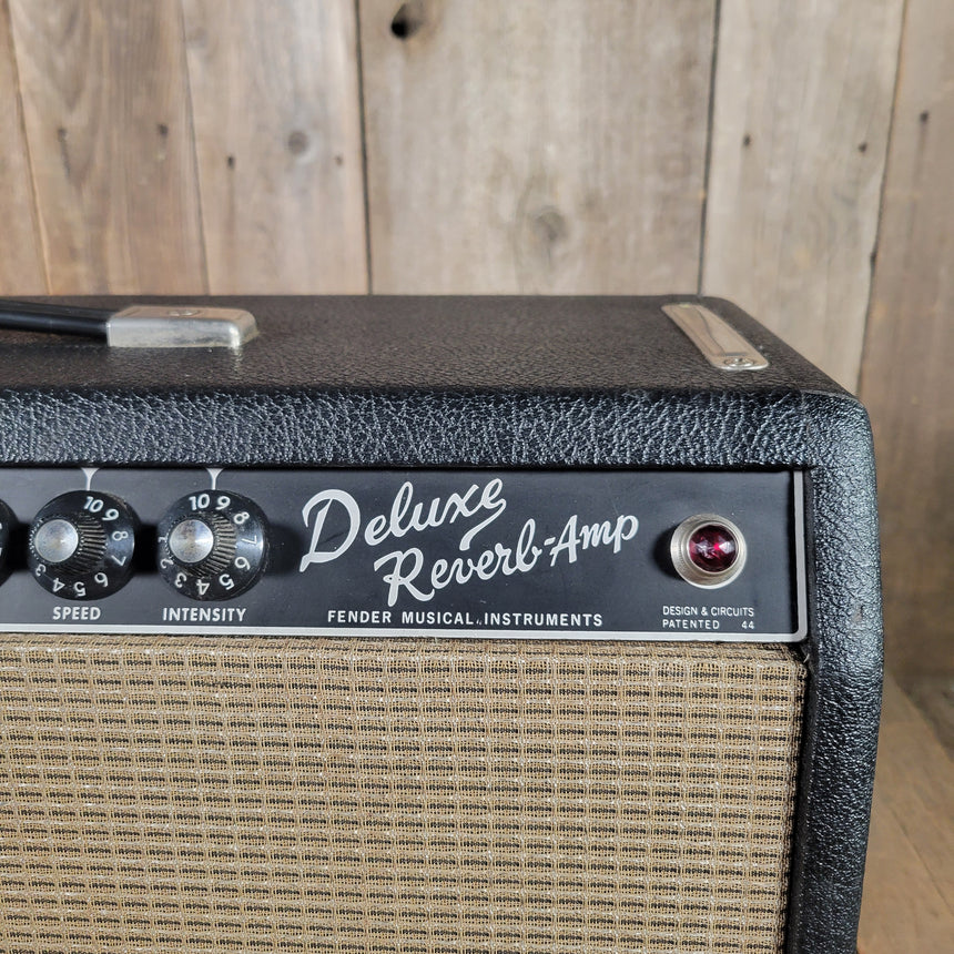 SOLD - Fender Deluxe Reverb AB763 Black Panel 1967