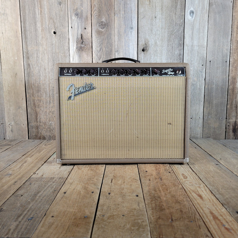 SOLD - Fender Super Amp 6GA-4 Brown Tolex Wheat Grille 1962 Serviced