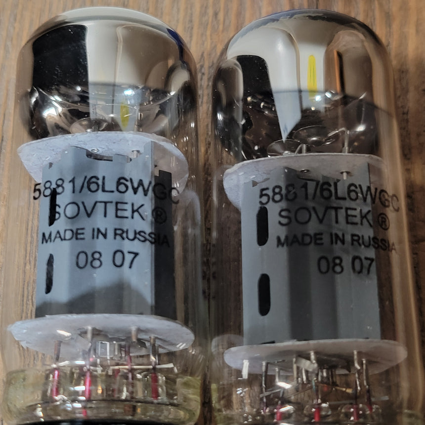 Sovtek 5881 6L6WGC Guitar Amp Tube Pair New