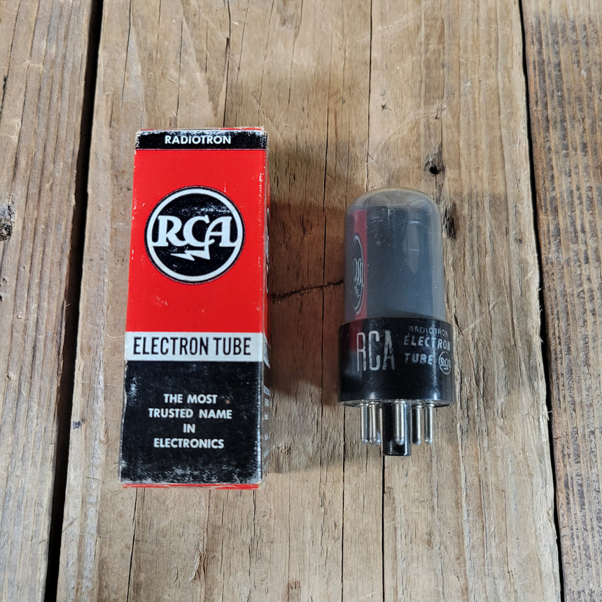 RCA 6K6GT Black Plate Tube Tested for Fender 6G15