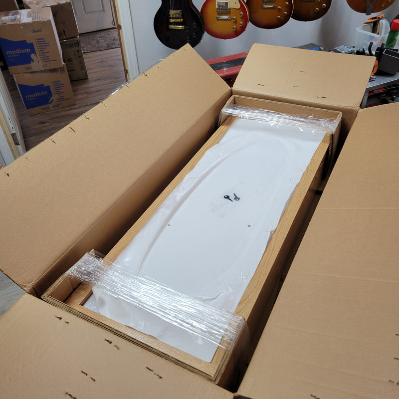 Pennzoni Electric Guitar Display Case New in Box Glossy Oak