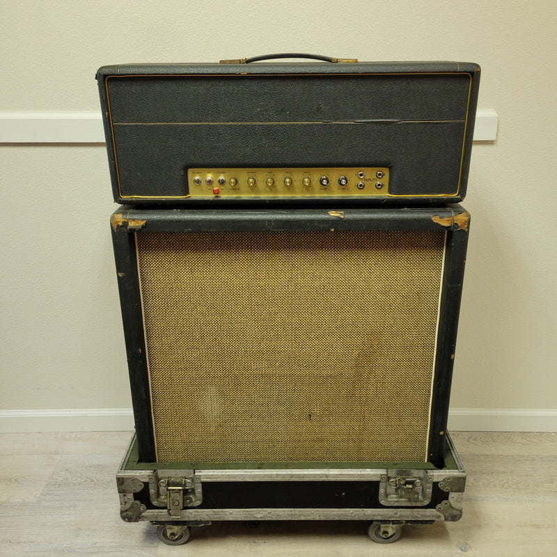 Marshall 1960b 4x12 Cabinet 1968 With Original Vintage Celestion G12M Greenback T1511 Speakers