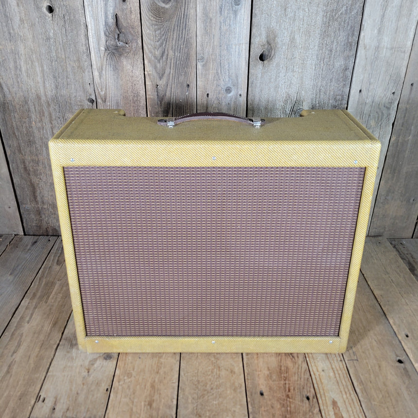 Unbranded 2x12 Tweed Amp Cab 2x 1968 Jensen C12N 8ohm Fits Mojo Super or Pro chassis