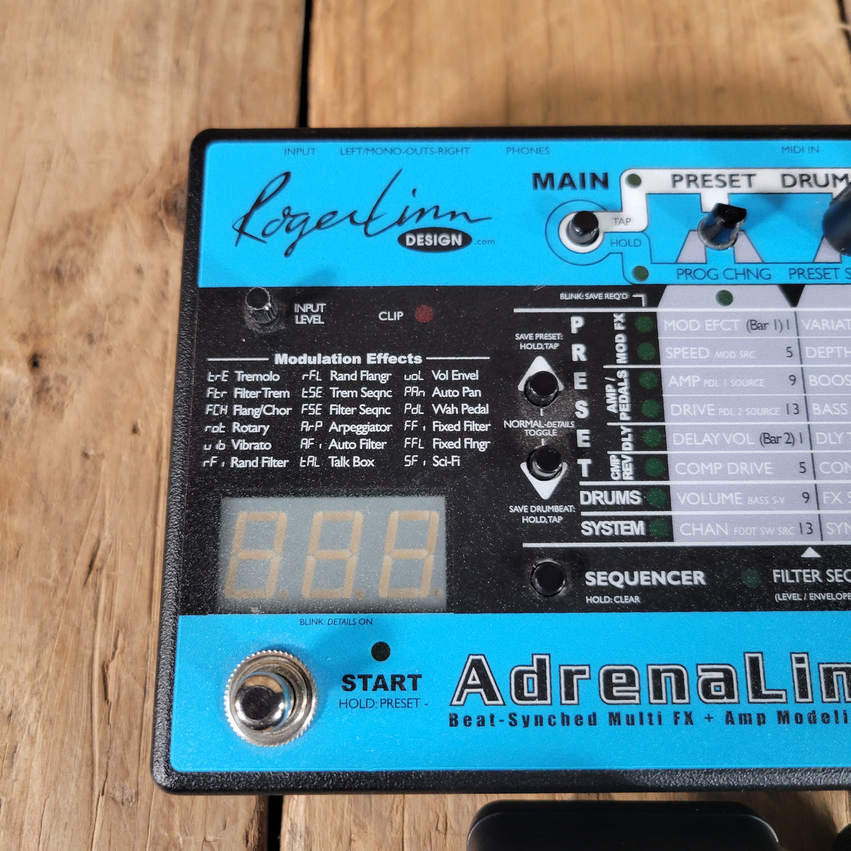 Roger Linn Design AdrenaLinn III – Guitar Effects Processor, Amp Modeler, and Rhythm Box in One