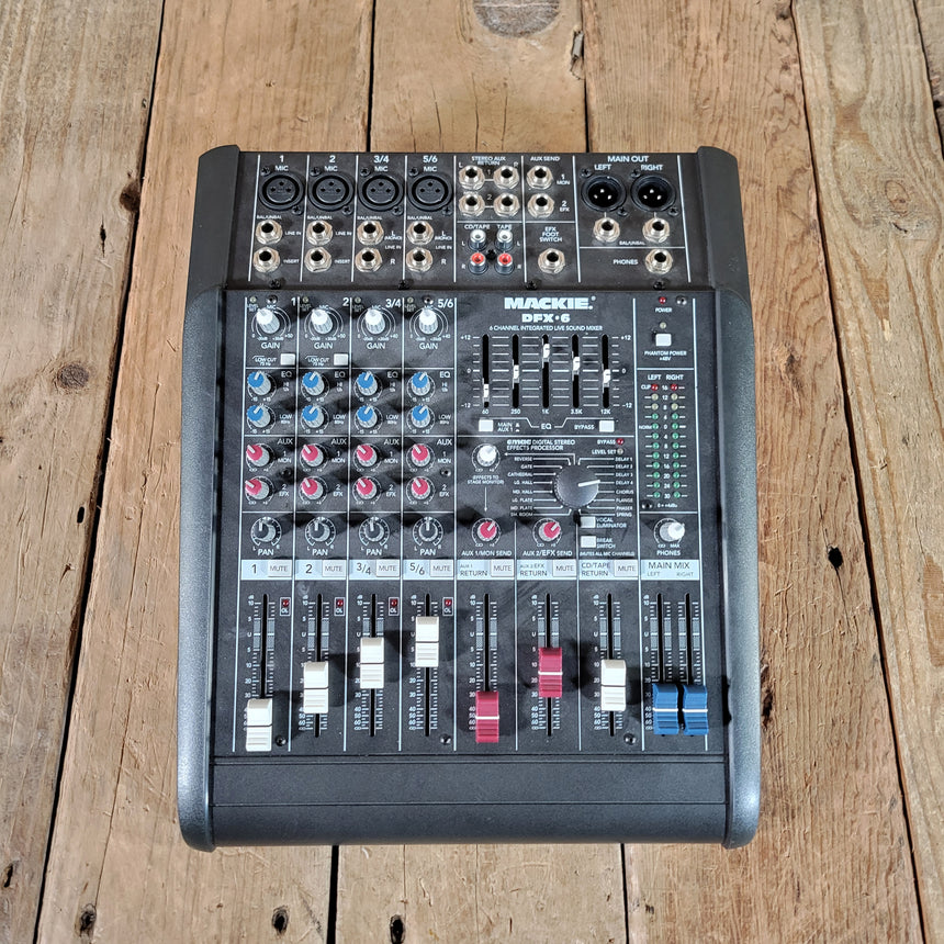 Mackie DFX-6 Mixer with Manual