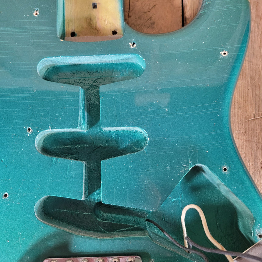 Fender Stratocaster 1965Joe Riggio body refin Sherwood Green