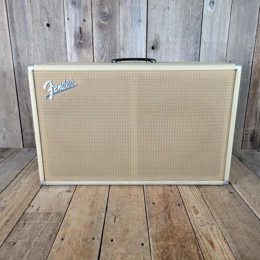 Fender Bandmaster Cab Original Cover Rough White Tolex 1962