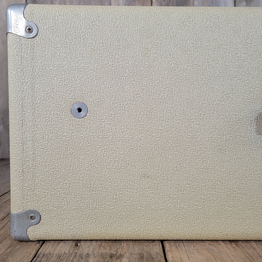 Fender Bandmaster Cab Original Cover Rough White Tolex 1962