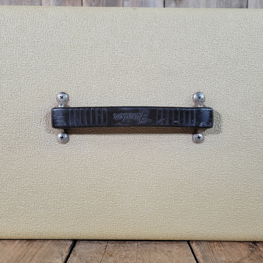 Fender Bandmaster Cab Original Cover Rough White Tolex 1962