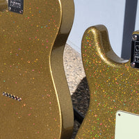 SOLD - Fender #24 of 29 Stratocaster Gold Sparkle 1993 Holoflake Guitar Center 29th Anniversary