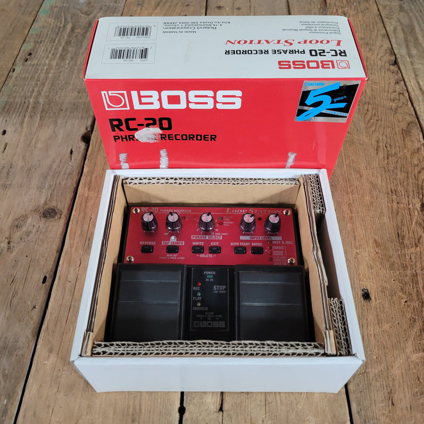 Boss RC-20 Phrase Recorder Loop Station Pedal with Box 2001