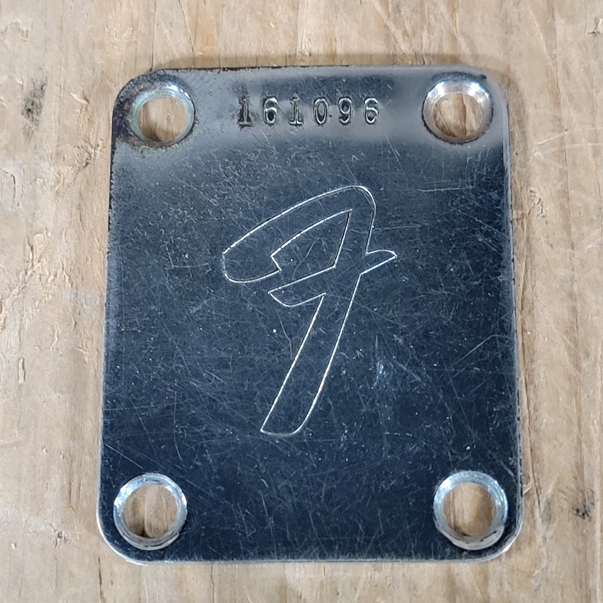Fender Neck Plate F Logo 1966 Telecaster Stratocaster Jazzmaster Bass