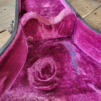 Gibson SG Hard Shell Case Late 60s Early 1970s Black with Purple Lining