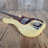Fender P Bass Fretless Olympic White Wildly Flamed Neck 1971 Vintage Precision Bass